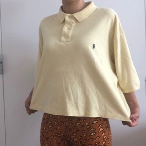 Vintage Crop Polo Shirt